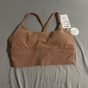 Brown sports bra